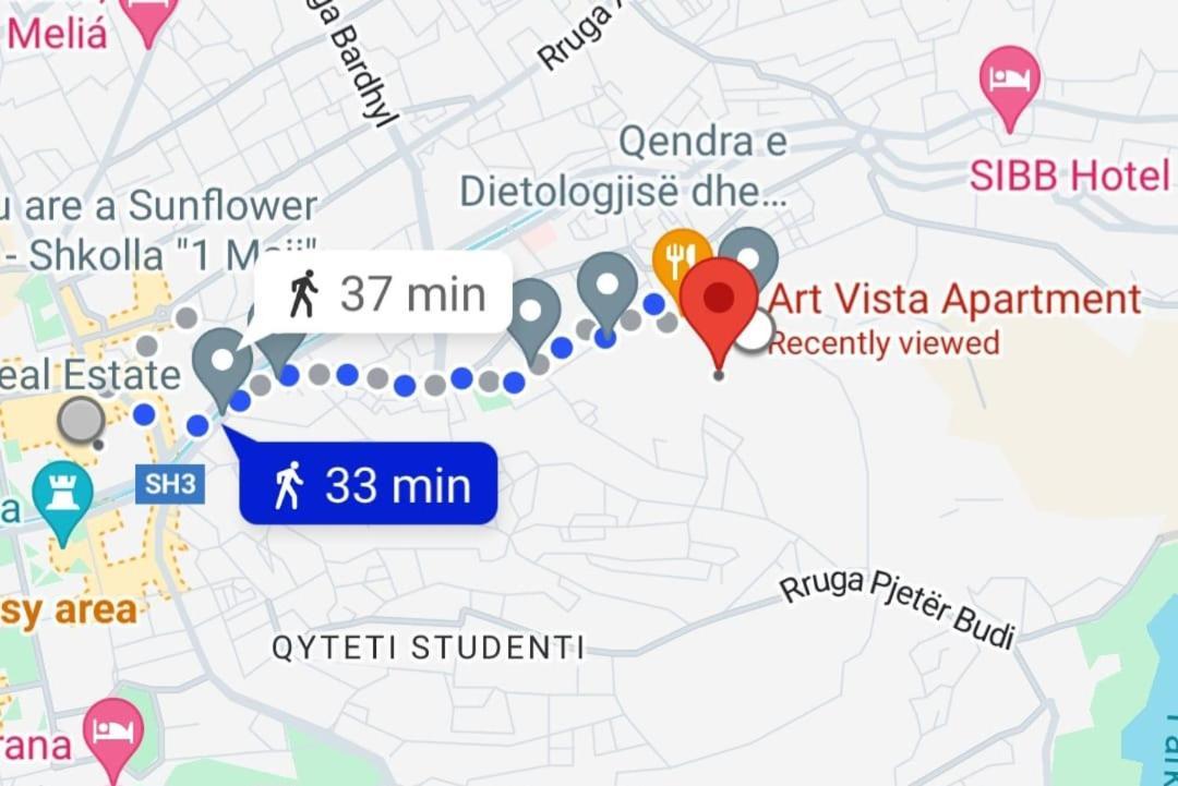 Art Vista Apartment ติรานา ภายนอก รูปภาพ